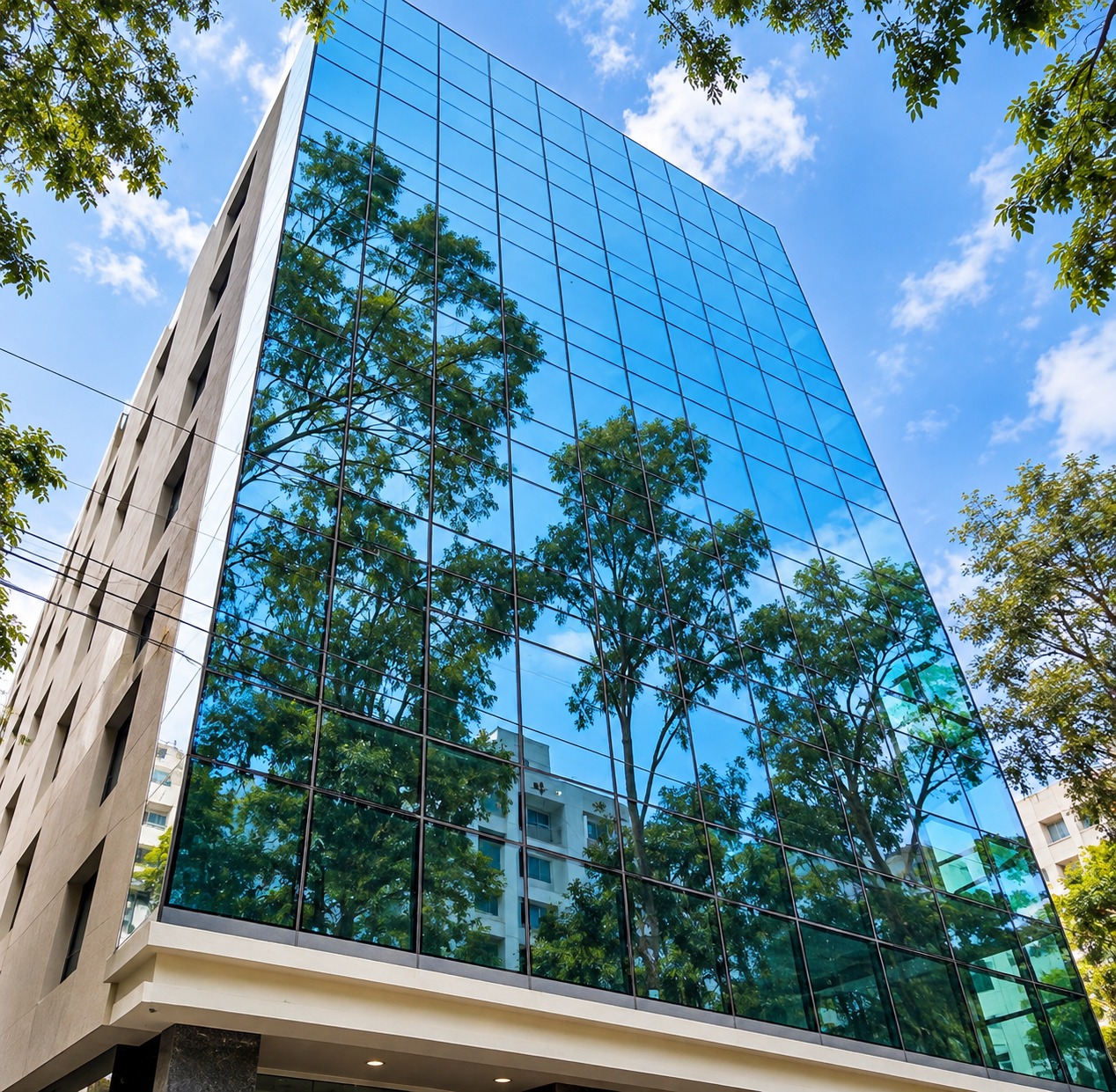 URJA IT Park building facade in Balewadi