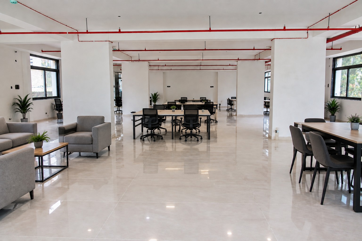 Open office space at URJA IT Park