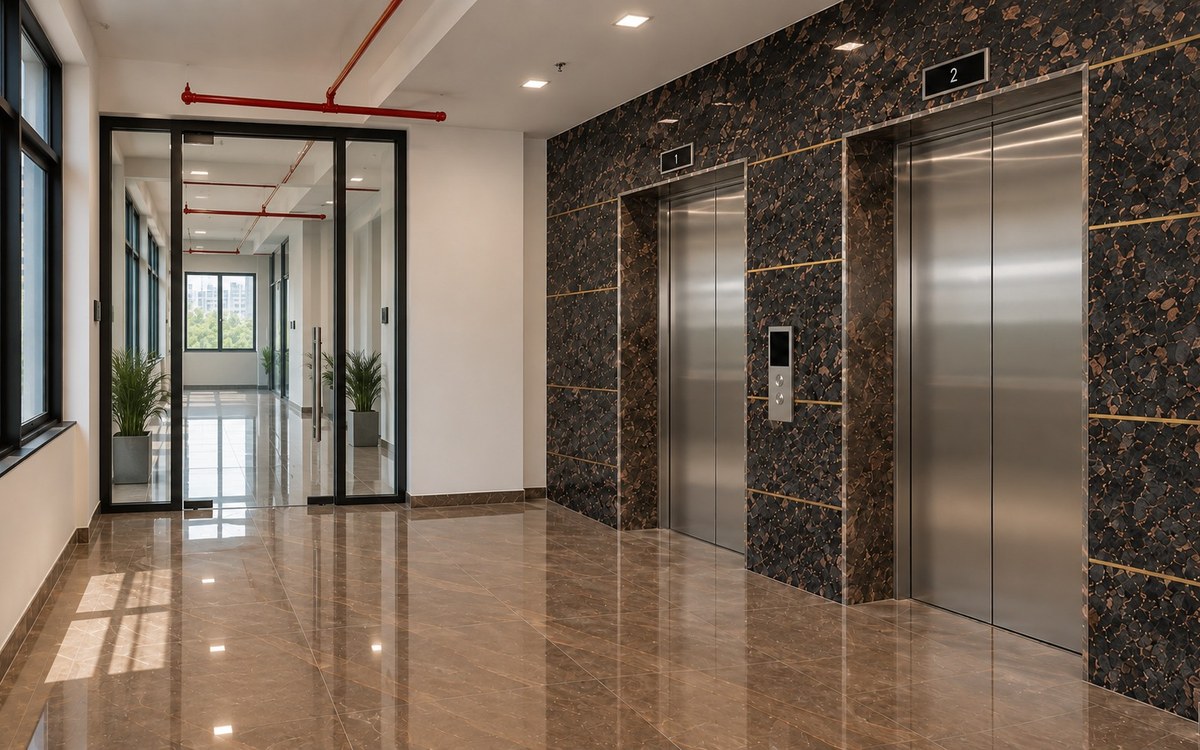 Premium elevator lobby