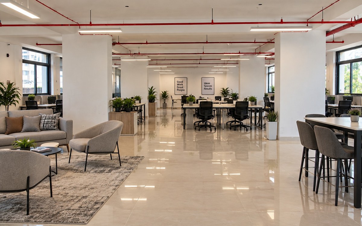 Premium furnished office interior
